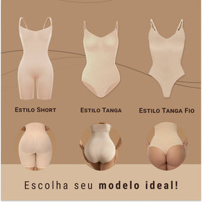 Body Modelador - Up Shaper - Compre 1 Leve 2 + Brinde Calcinha Modeladora (Short / Tanga)