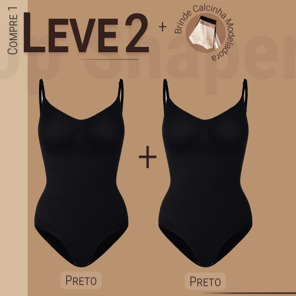 Body Modelador - Up Shaper - Compre 1 Leve 2 + Brinde Calcinha Modeladora